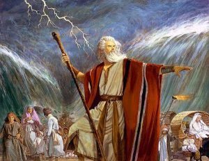 Moses Leading the People