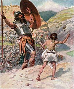 David defeats Goliath