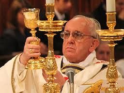 pope with a golden cup