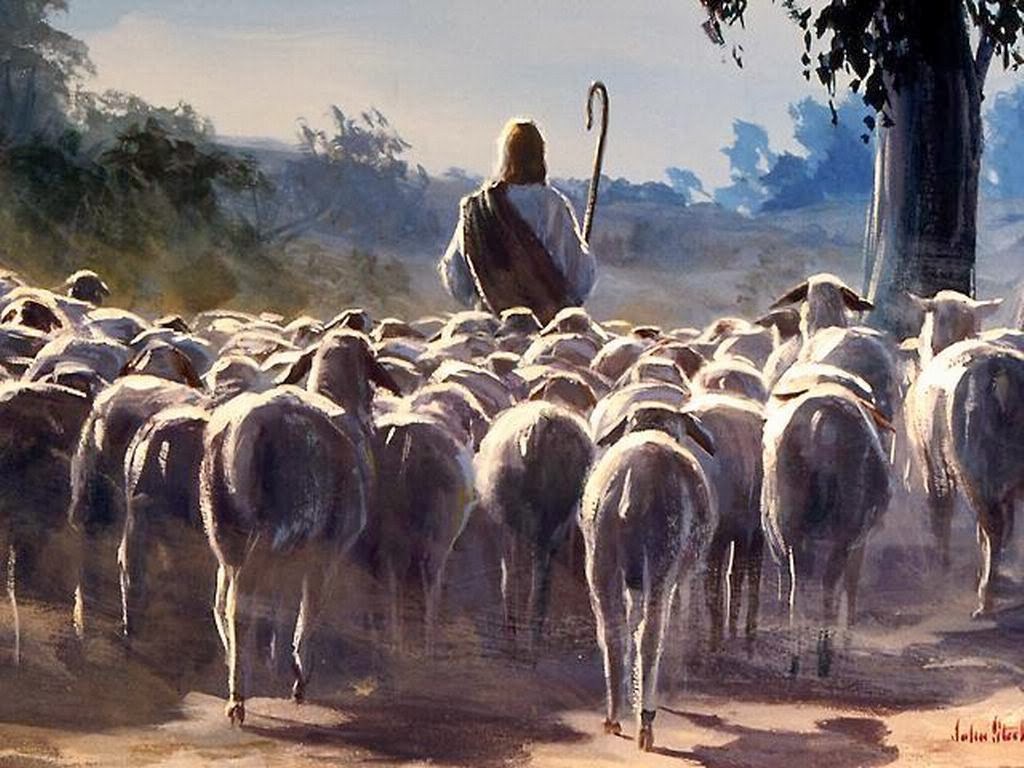 The Good Shepherd leads his flock