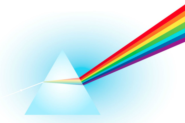 The prism of 6 colors makes the seventh: white light