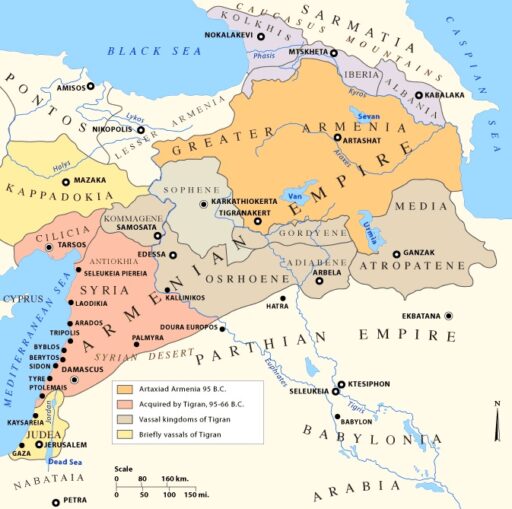 Map of Armenia and Media