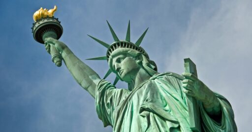 Statue of Liberty - image of a Roman goddess Libertas