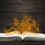 pen Book with Fire