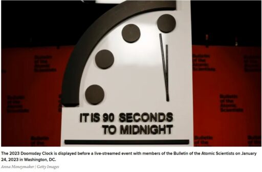 Doomsday Clock updated to 2023