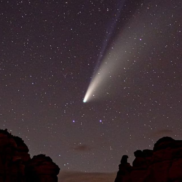 Comet with Stars