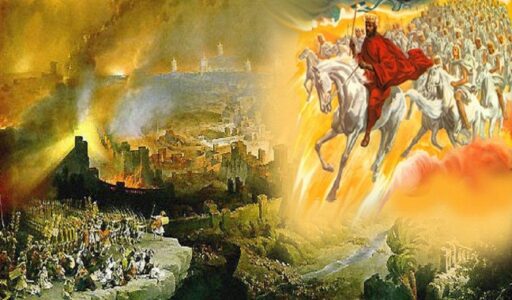 King of Israel on a white horse