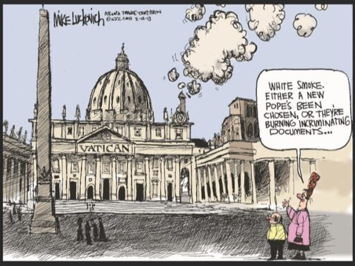 Vatican up in smoke!