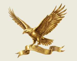 Golden Eagle with a Trump Rx Banner